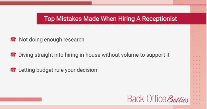 Top Mistakes Made When Hiring a Legal Receptionist