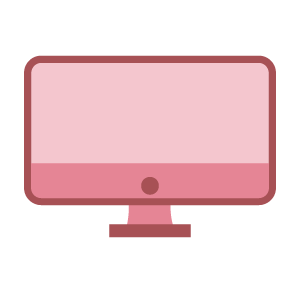 Pink icon monitor