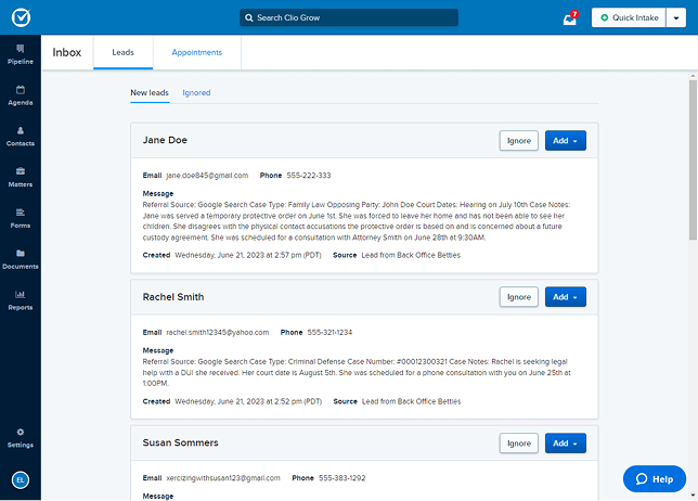 Back Office Betties Integrates with Clio Grow